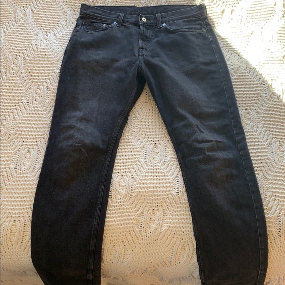 Black Jeans Slim Tapered